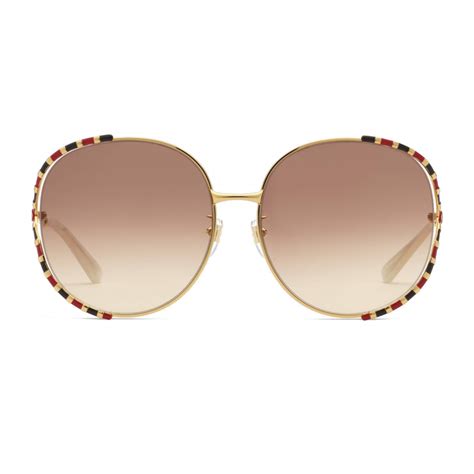 gucci occhiali da sole marroni|Gucci Eyewear Occhiali Da Sole .